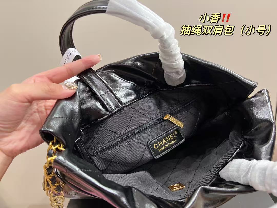 Chanel 23P Black Beaute Backpack 22 Mini Bag - Image 9