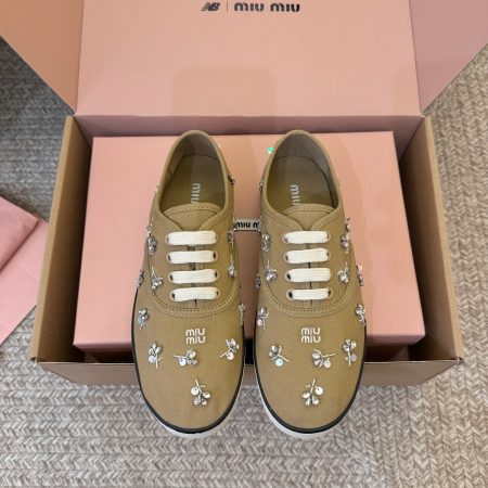 Miu Miu Embroidered Women Sneakers - Image 3