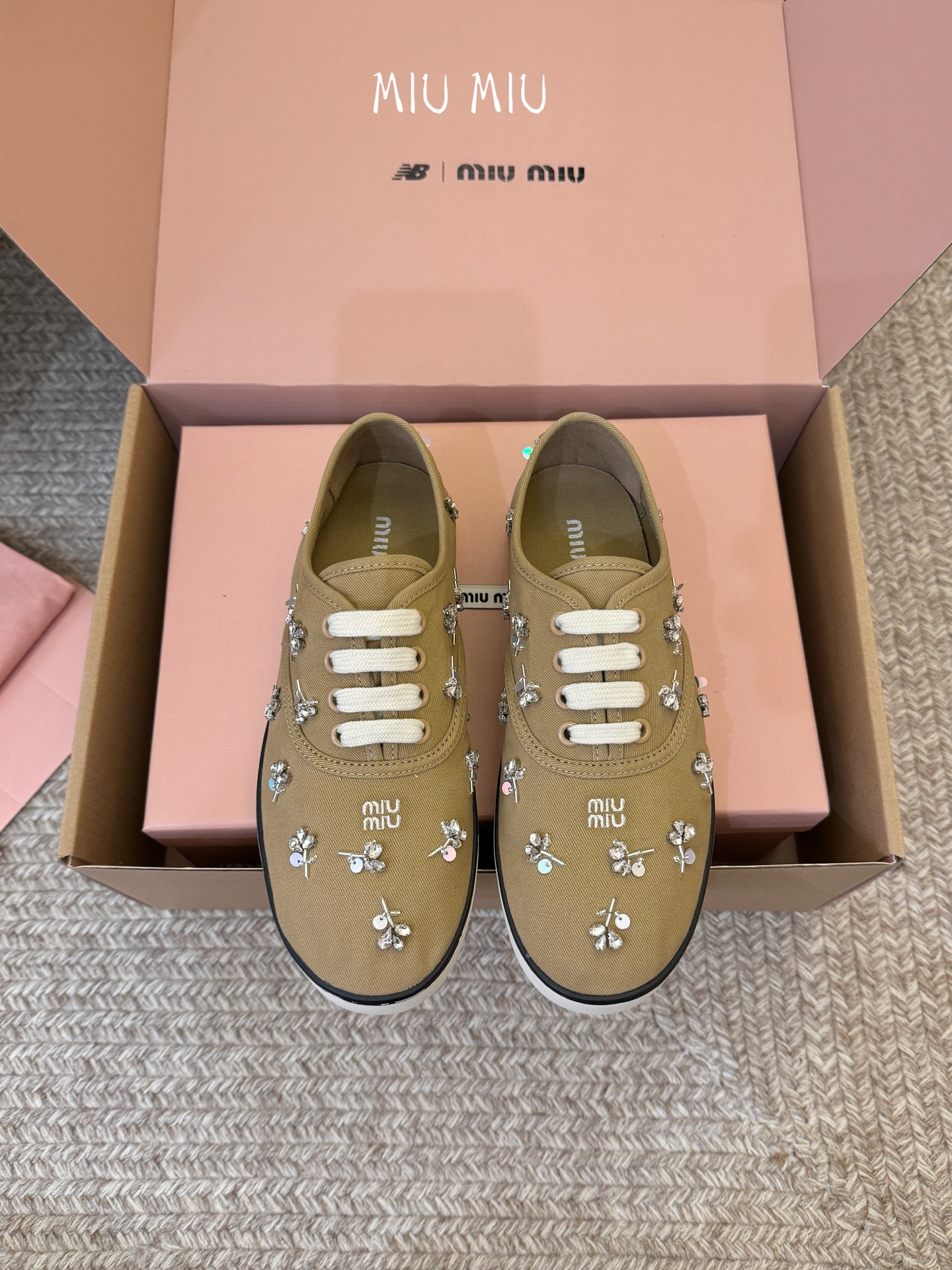 Miu Miu Embroidered Women Sneakers - Image 3