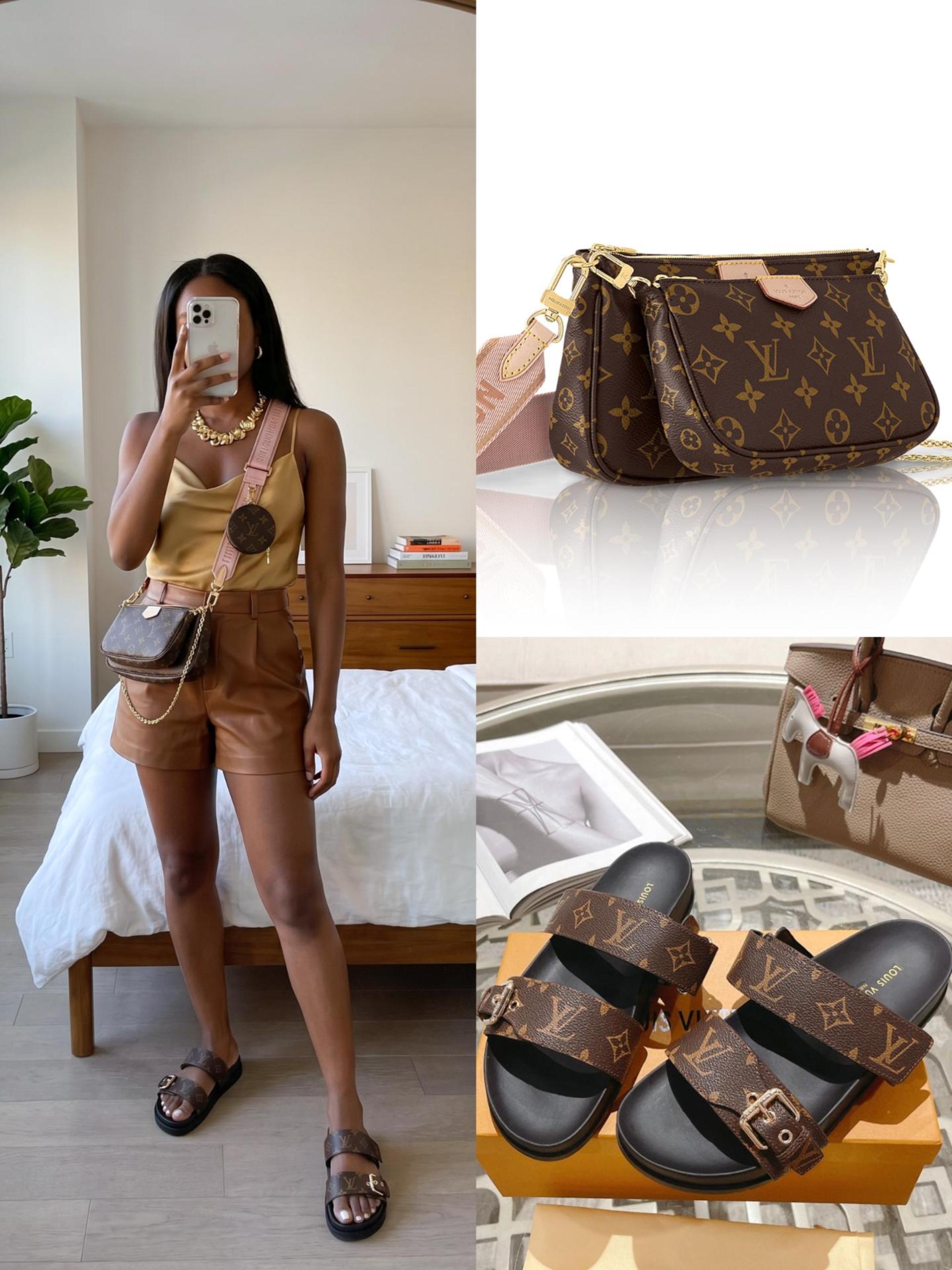 LV Shoes & Bag Set - Image 1