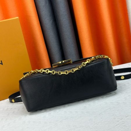 LV Smooth Dauphine MM Black Bag - Image 4