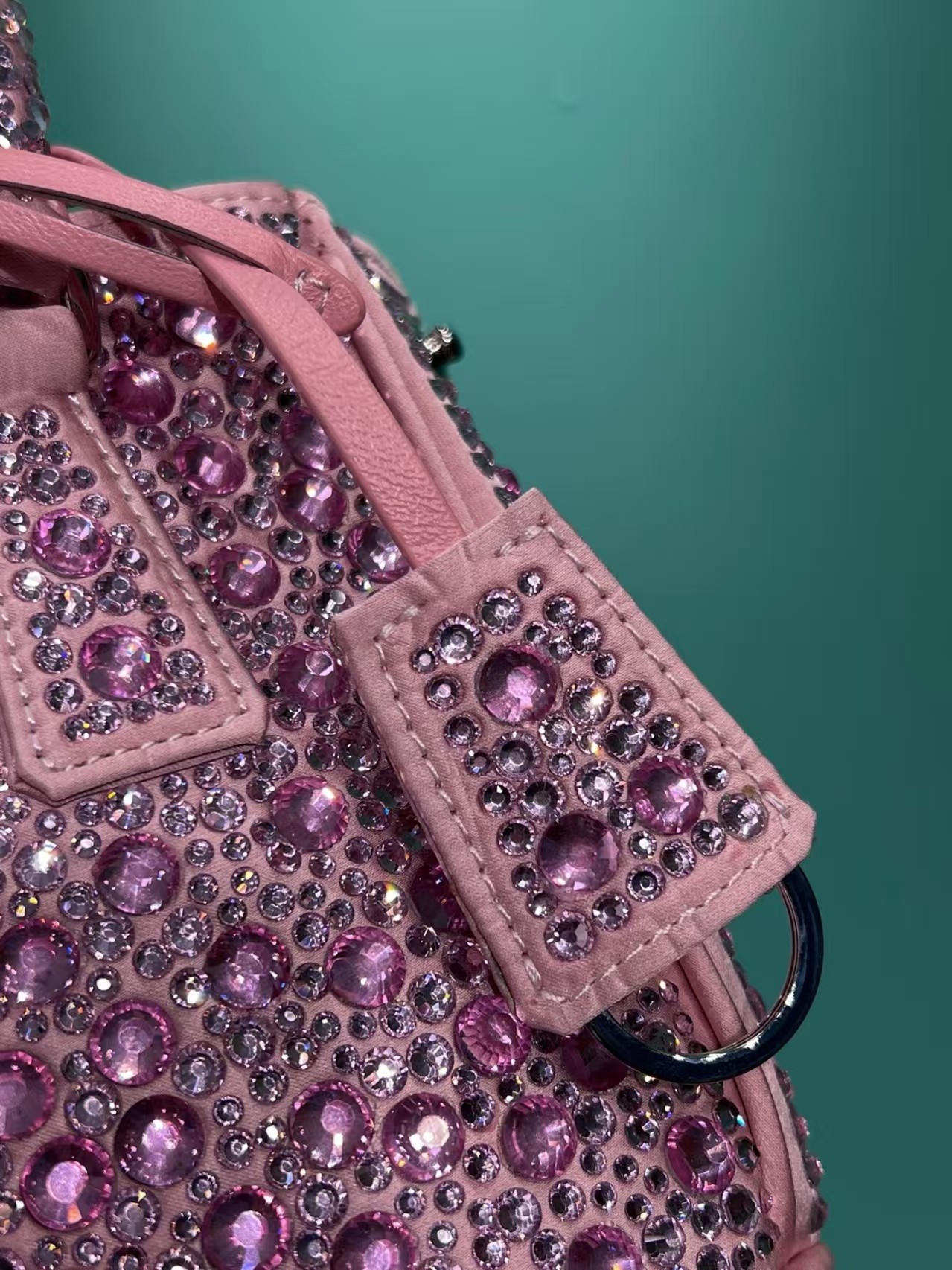 Prada Galleria Anti Crystal Handbag Pink - Image 6