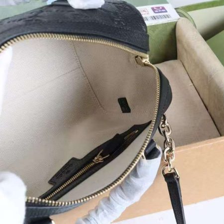 Gucci GG Emblem Medium Boston Black Top Quality - Image 5