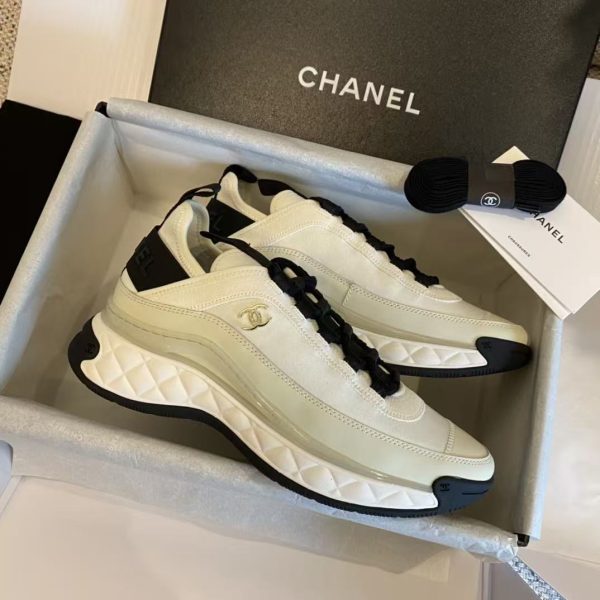 CHANEL Velvet CC Sneakers