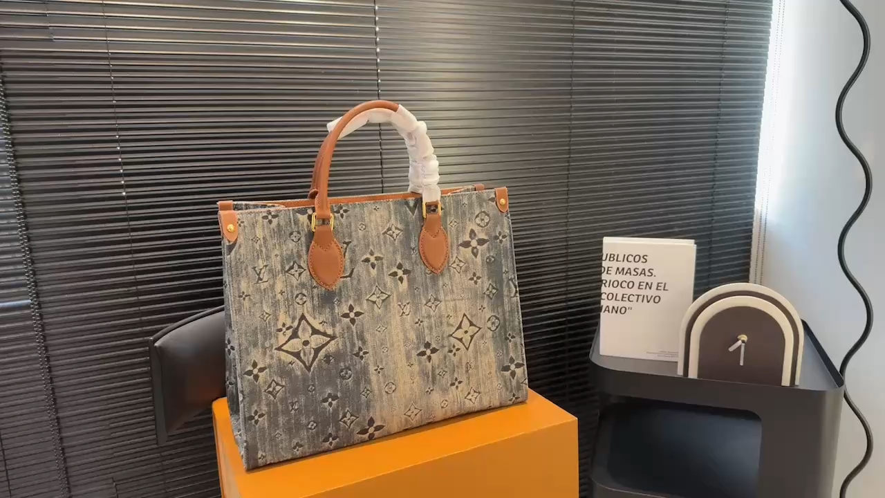 LV  Designer Denim Crossbody Bag - Image 1