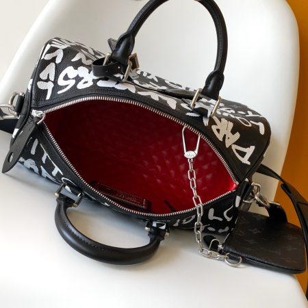 LV Speedy P9 Bandoulière 30 Scribble Autres Cuirs Monogram - Image 9