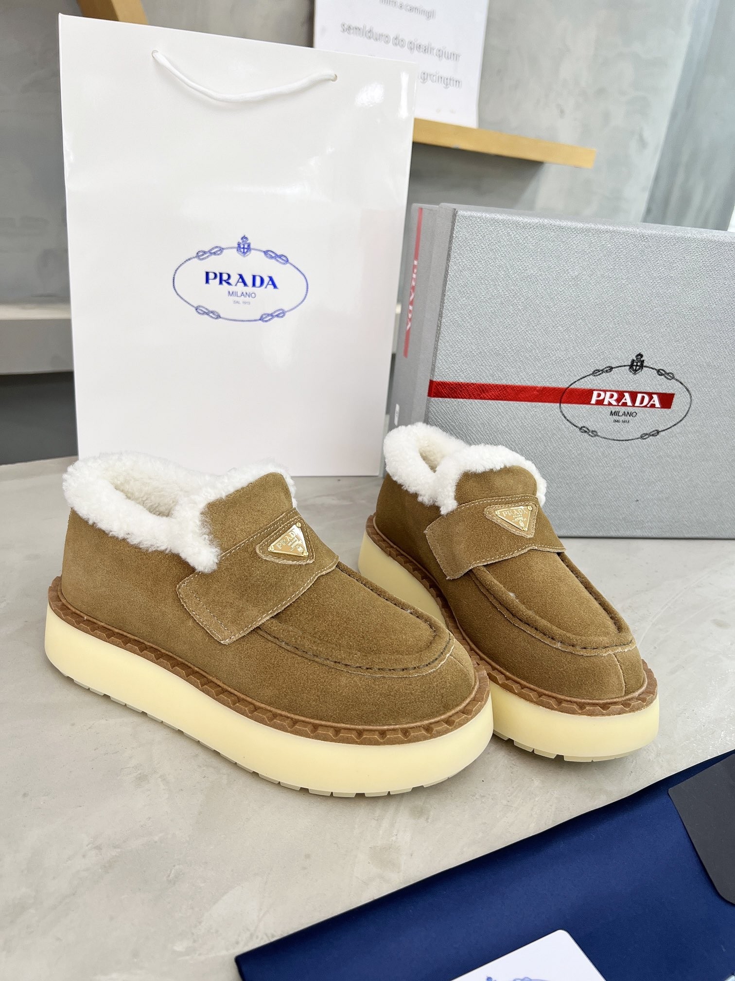 Prada Wool Shoes - Image 2