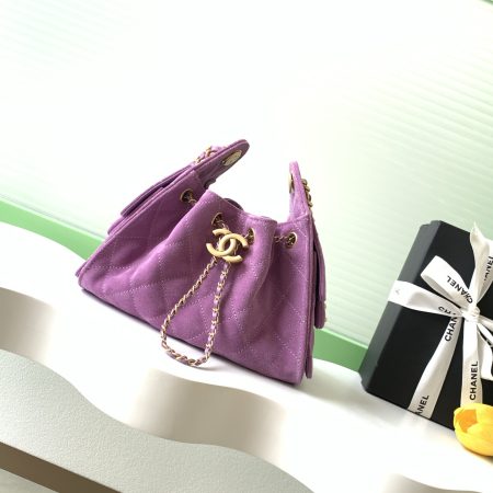Chanel 26C Mini Hobo Bag Suede - Image 6