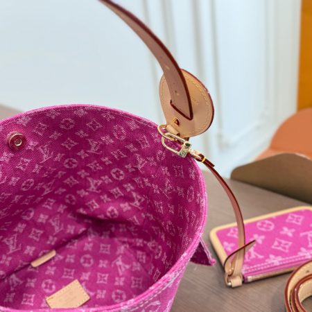 LV Allinbb Bucket Bag Denim Bag - Image 8