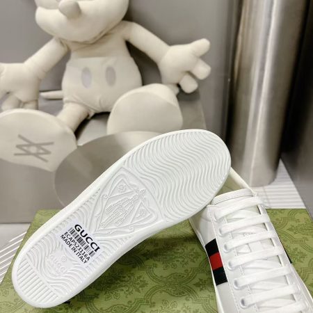 Gucci Ace Sneaker White Leather With Bee - Image 8