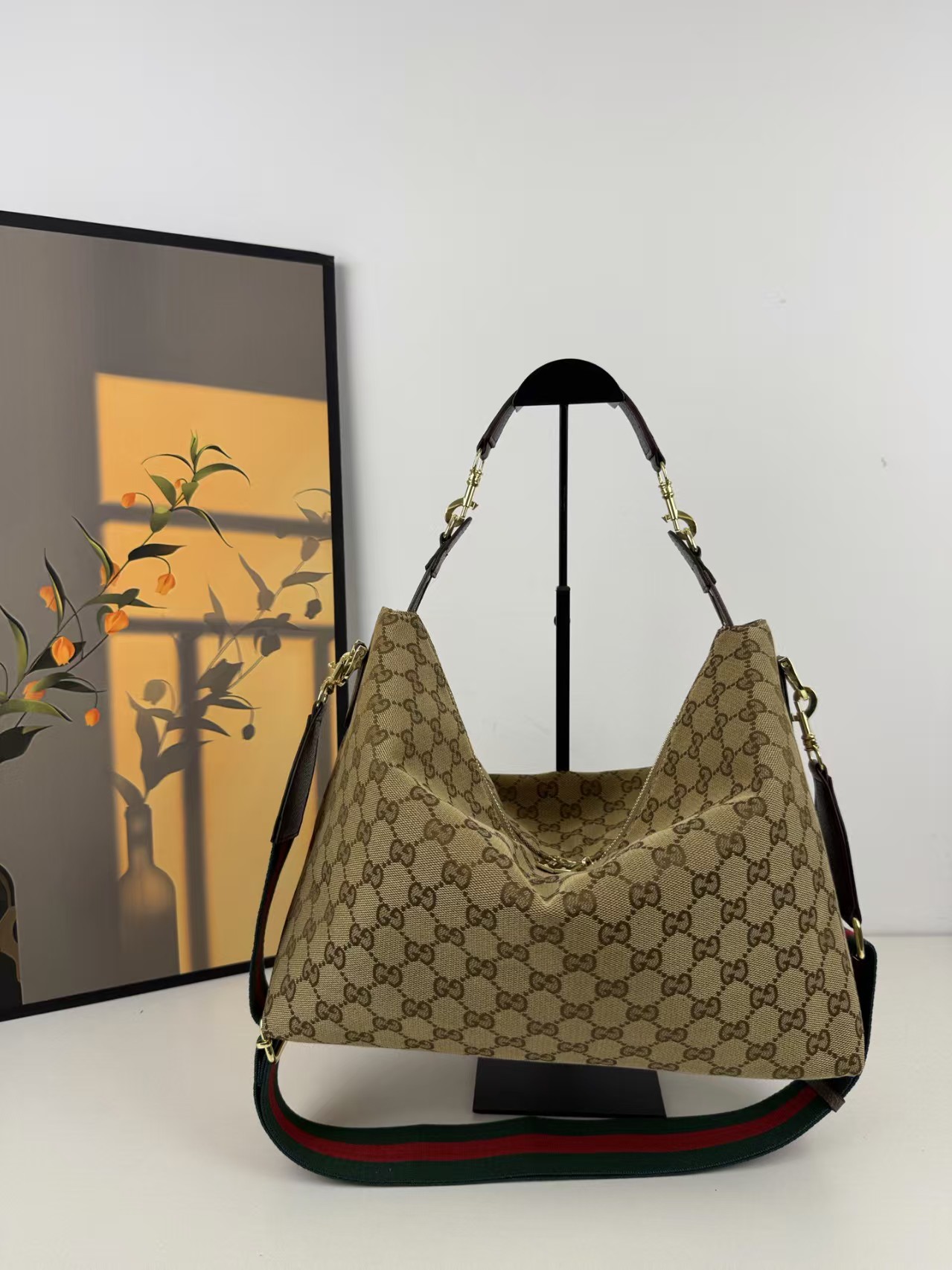 Gucci GG Canvas Brera Crossbody Bag - Image 3