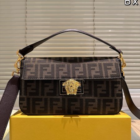 Fendi Versace joint baguette bag