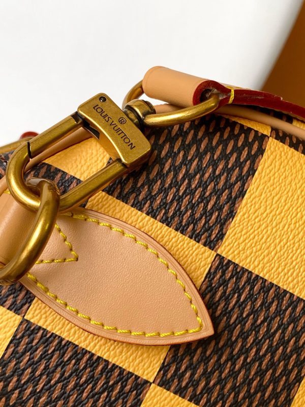 LV Damier Pop Speedy Bandoulière 25 Bag Jaune Mat
