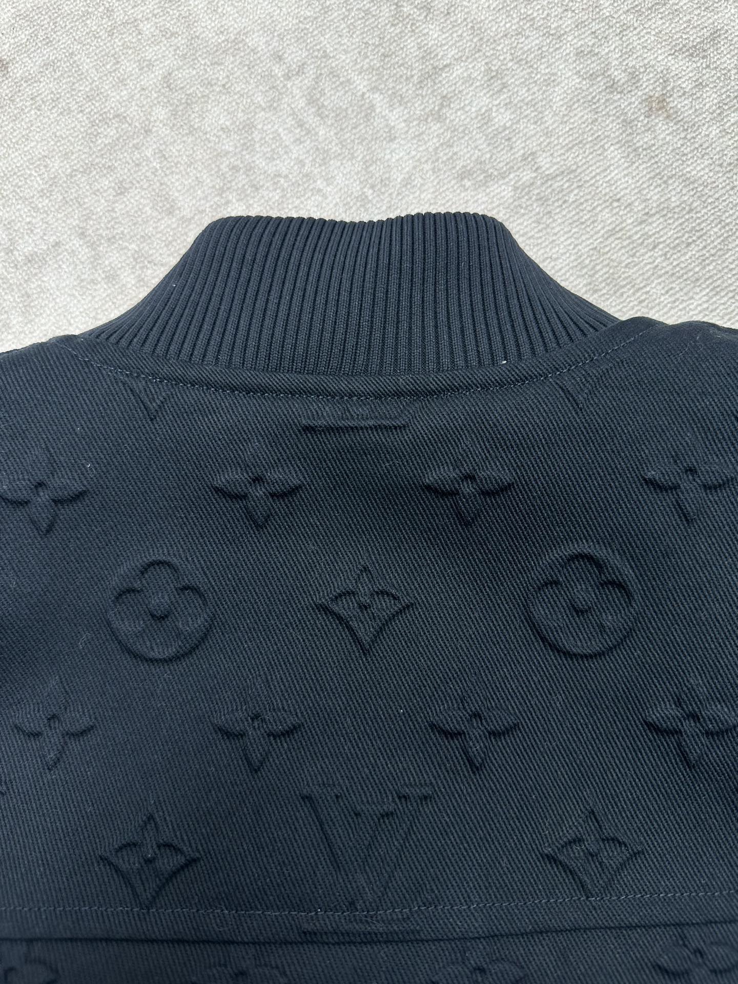 LV Embossed Monogram Cotton Varsity Jacket - Image 4