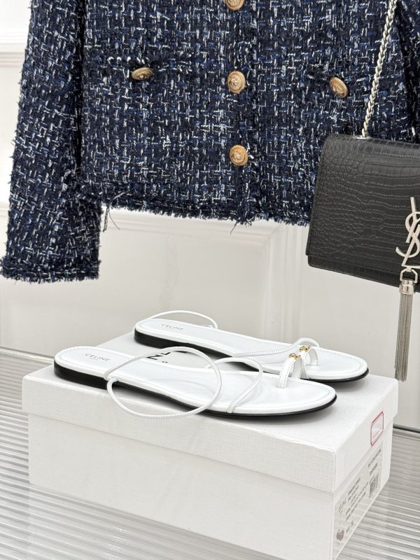 Celine Open-Toe Flat Sandals