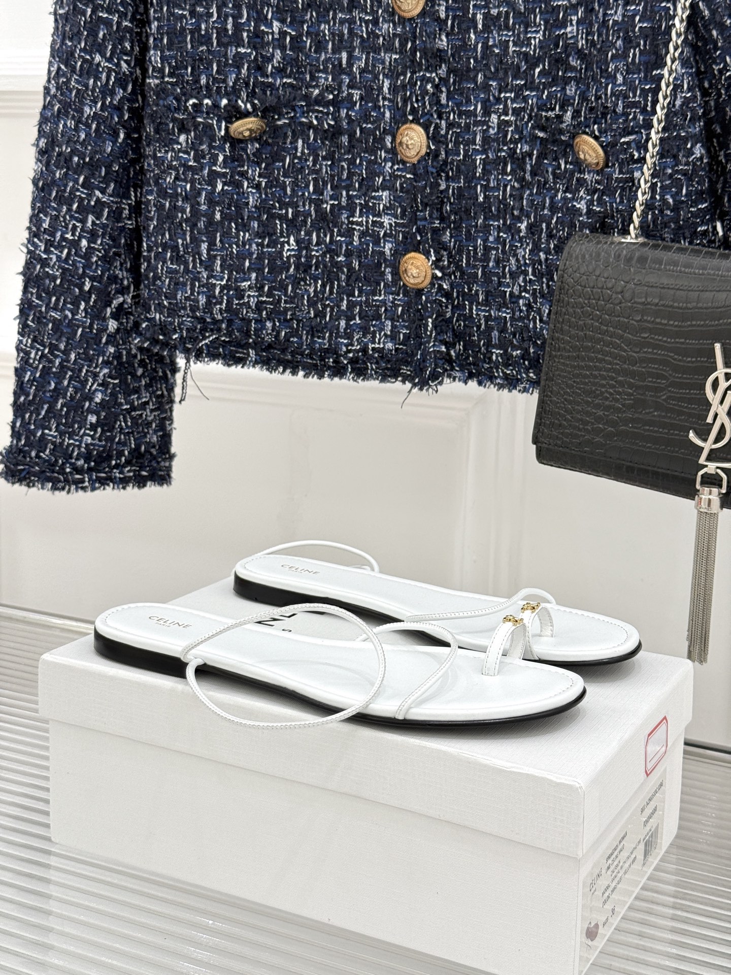Celine Open-Toe Flat Sandals - Image 3