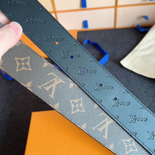 LV Flower 40MM Reversible Belt Men's Belt