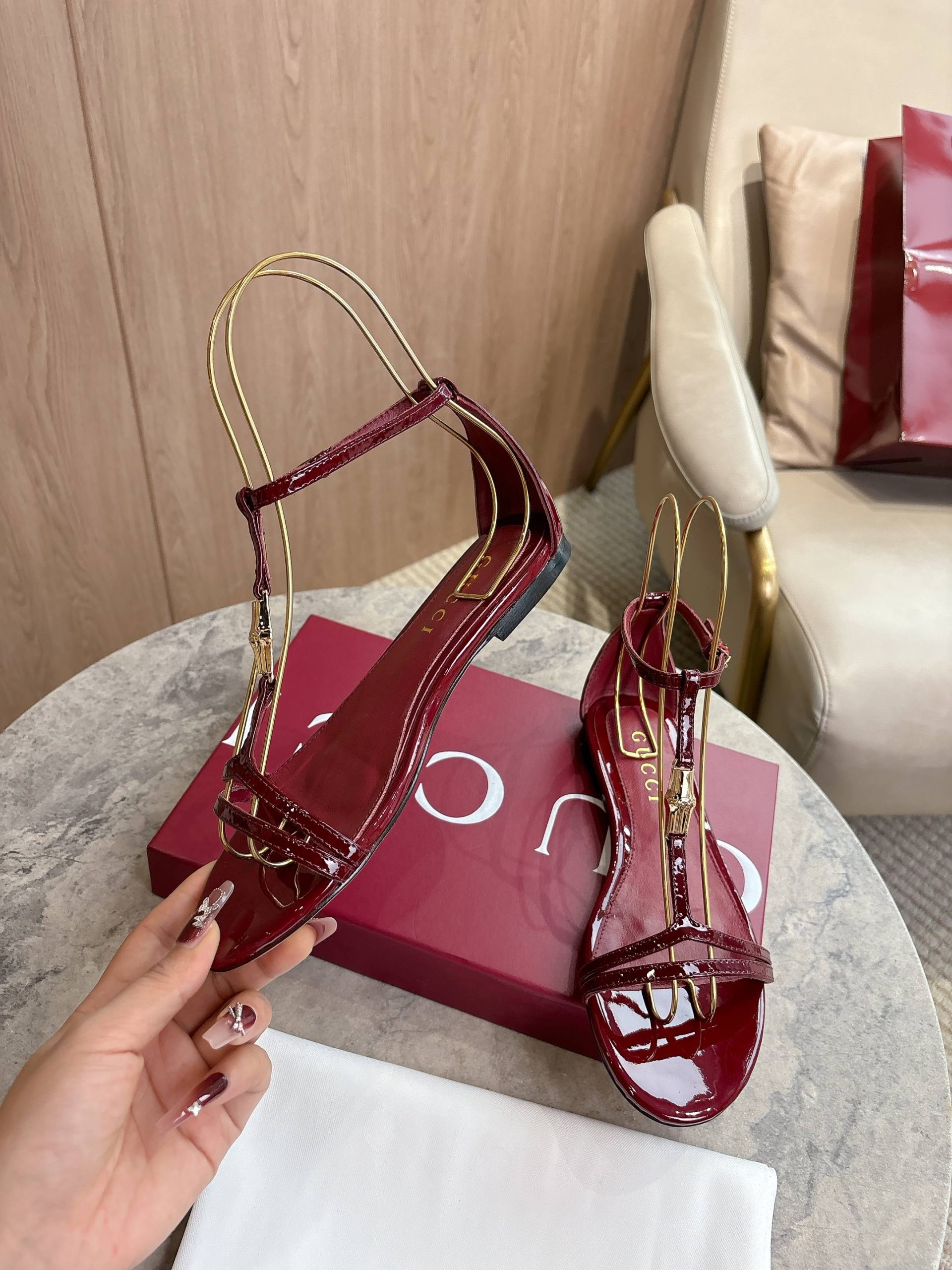 Gucci Bamboo Sandals - Image 7