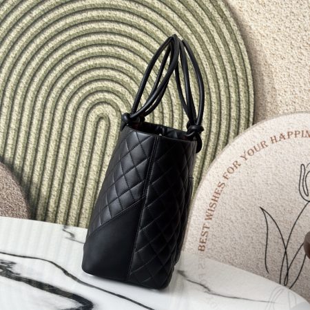 Chanel Vintage Black Cambon Ohanel Tote Bag - Image 2