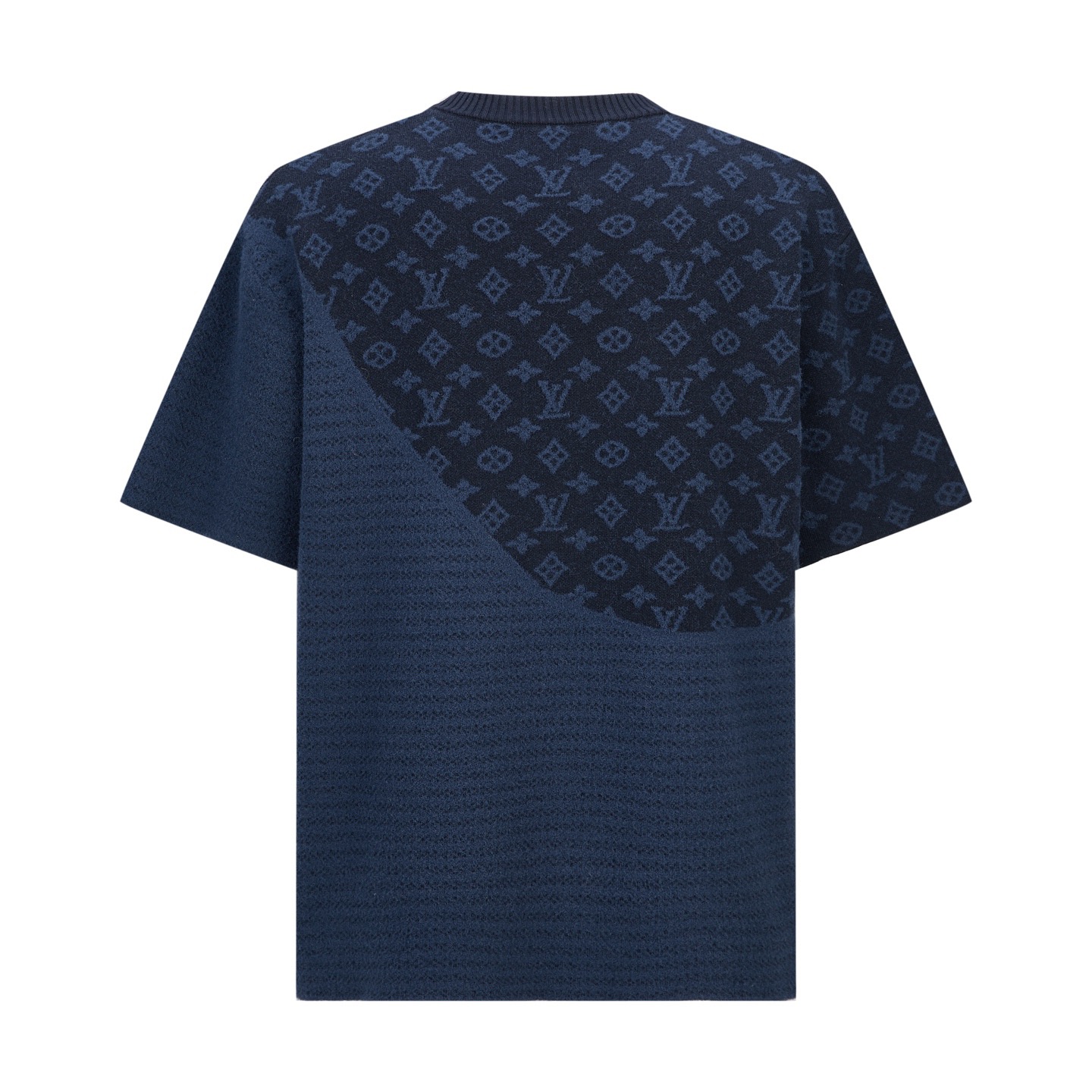 LV Graphic Jacquard Short-Sleeved Crewneck - Men - Ready-to-wear - Image 2
