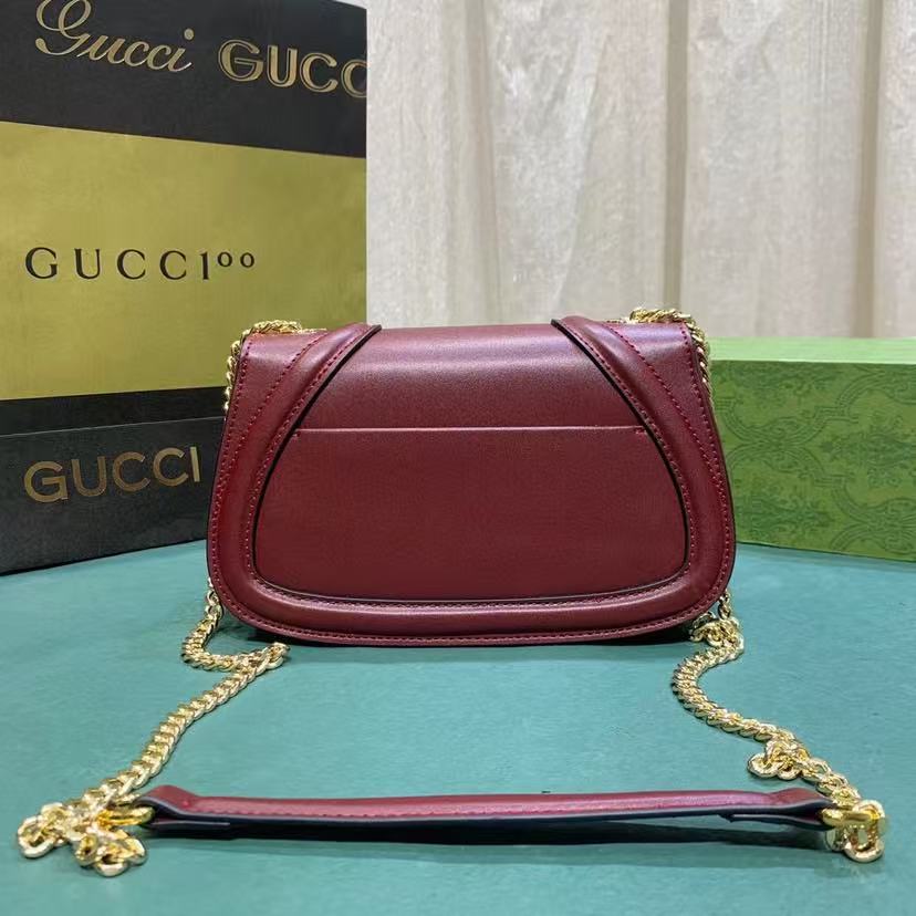 Gucci Blondie Shoulder Bag in Rosso Ancora Red - Image 2