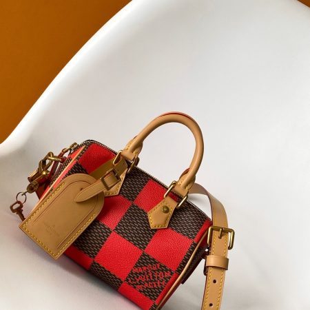 LV Damier Pop Speedy Bandoulière 18 Bag Jaune Mat
