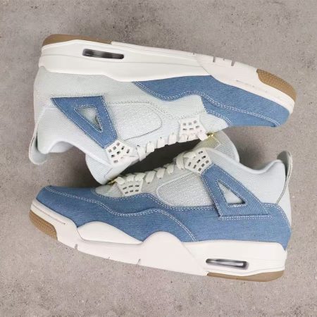 AIR JORDAN 4 Sneakers Denim "Worn Blue" IB6716-100 - Image 5
