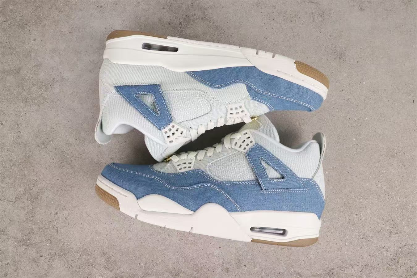 AIR JORDAN 4 Sneakers Denim "Worn Blue" IB6716-100 - Image 5