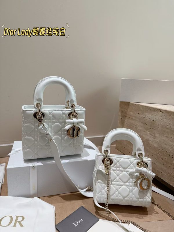 Dior Small & Micro Lady Dior My ABC Dior Bag with bow
