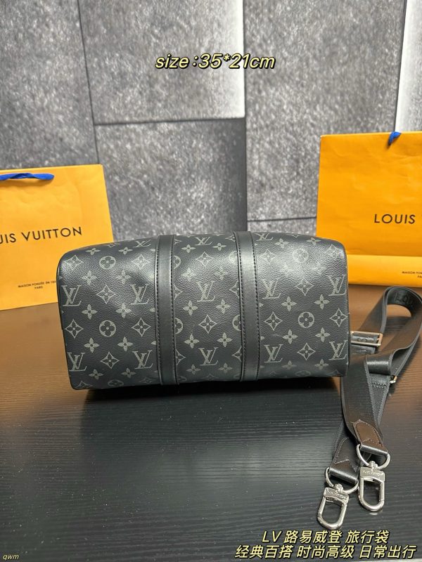 LV Keepall Bandoulière 35 Monogram Eclipse Bag