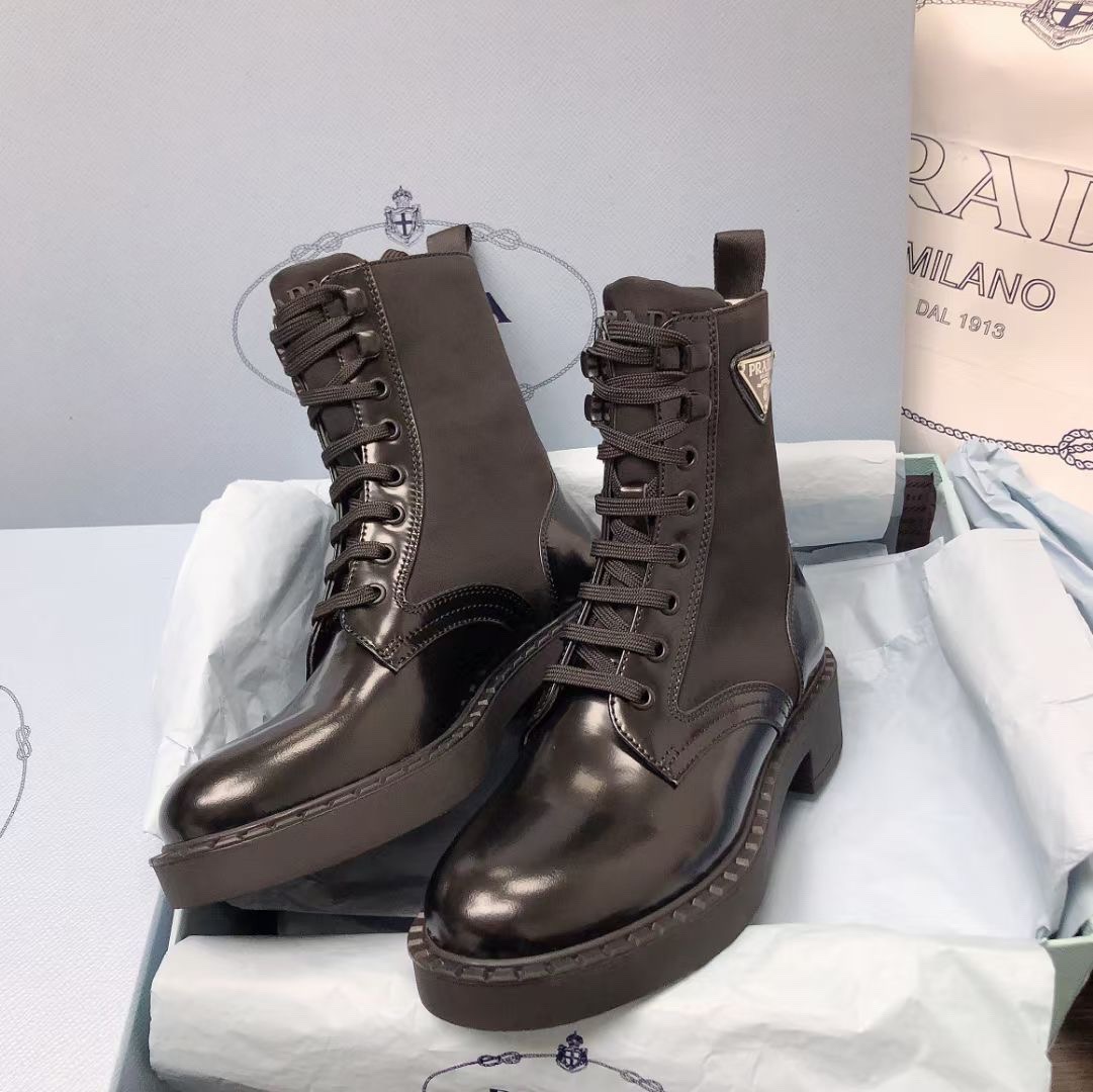 Prada Platform Ankle Boots - Image 2