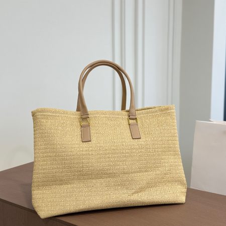 Céline Straw Tote Bag - Image 5