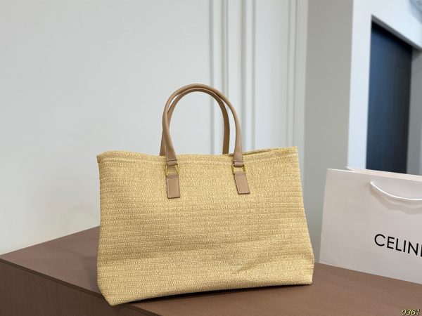 Céline Straw Tote Bag