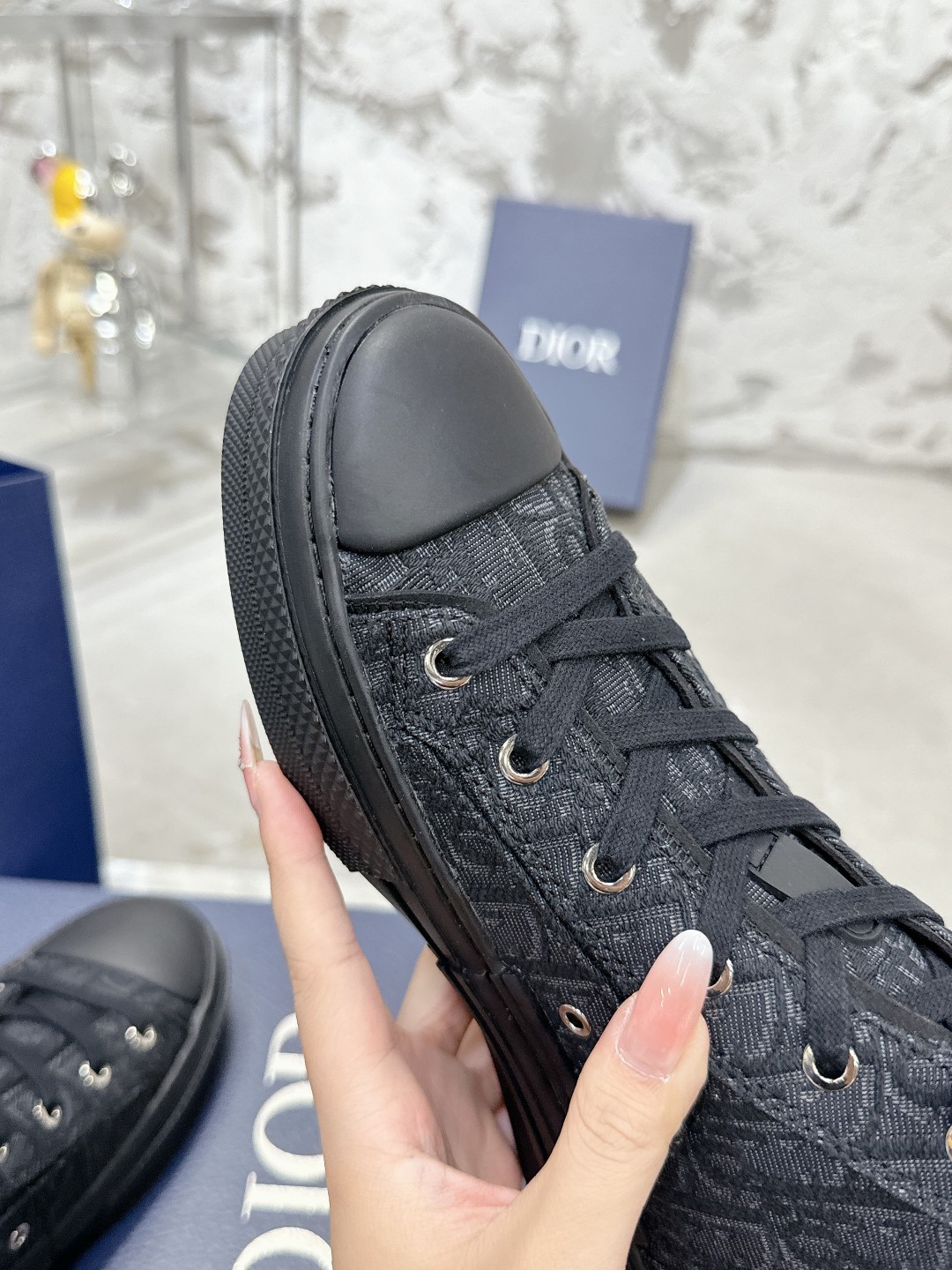 Dior B23 All Black Shoes - Image 3