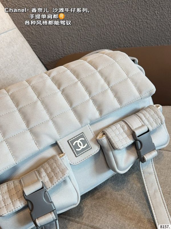 Chanel Sport Line Double Pocket Duffle Bag