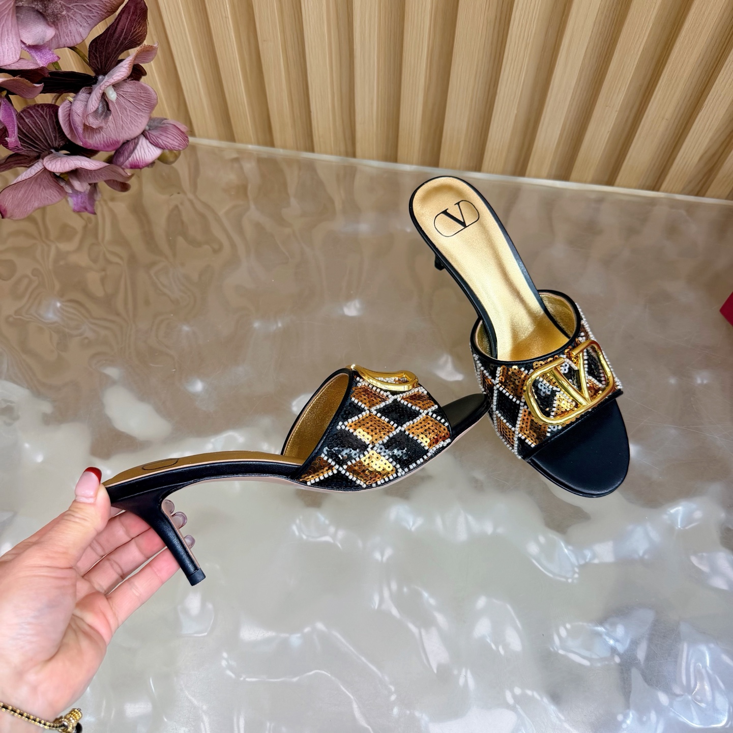 Valentino Women VLogo Slide Pumps - Image 8