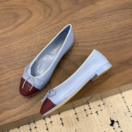 Chanel 26S Matthieu Blazy's Ballet Flats Burgundy Blue - Image 2