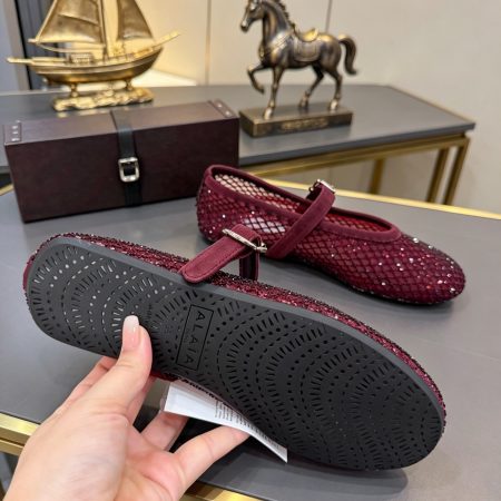 Alaya Flat Ballet Tulle Shoes with Rhinestone Accents - Image 11
