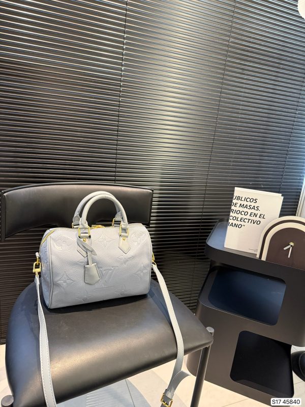 LV Embossed Pillow Bag
