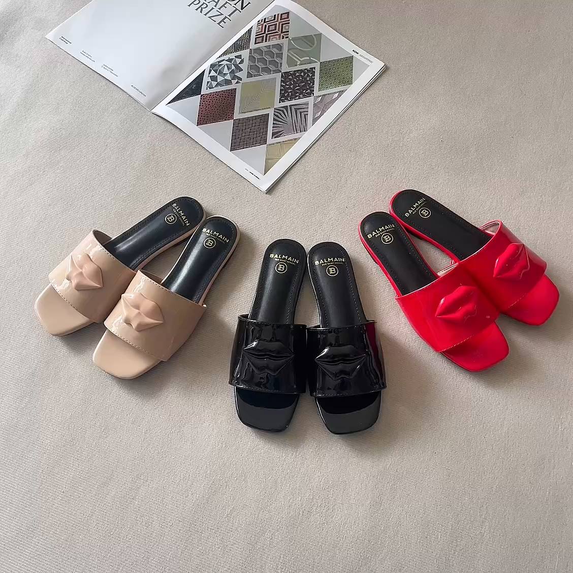 Balmain 26P Flat-Bottomed Slippers - Image 2