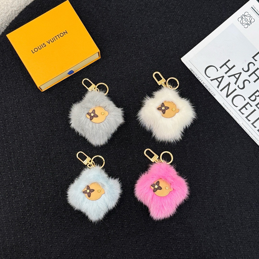 LV Vivienne Shearling Bag Charm - Image 2