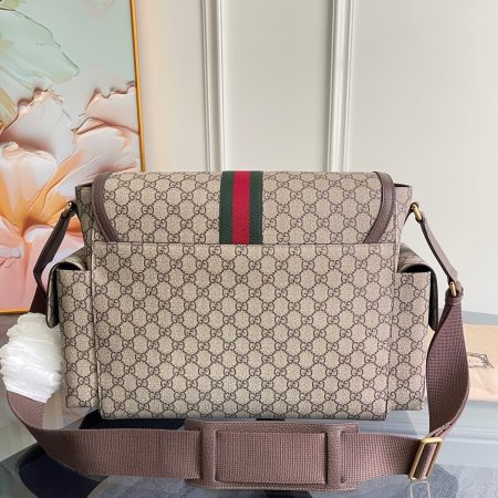 Gucci Large Changing Bag in Beige and Dark Brown - Image 2
