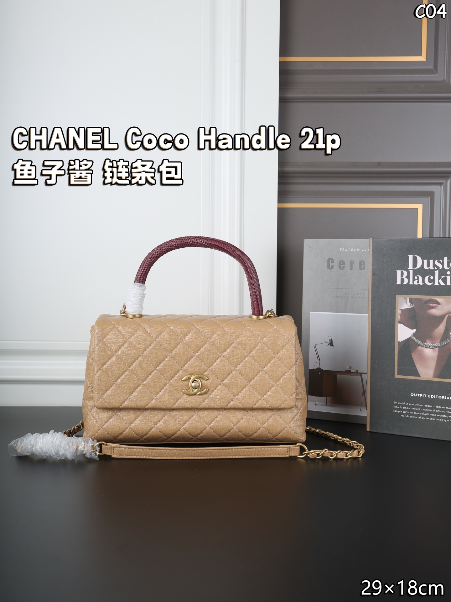 Chanel Coco Handle Bag Large - Image 5