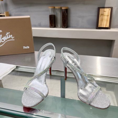 Christian Louboutin 10.5 cm Siver Heels - Image 5