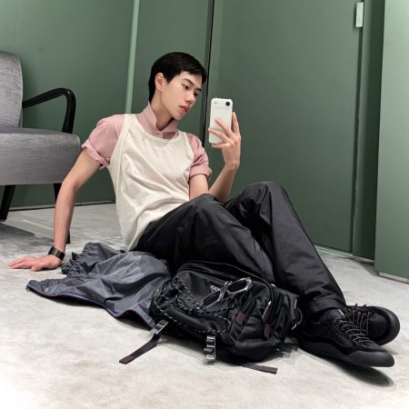 Prada Nylon Messenger Bag - Image 7
