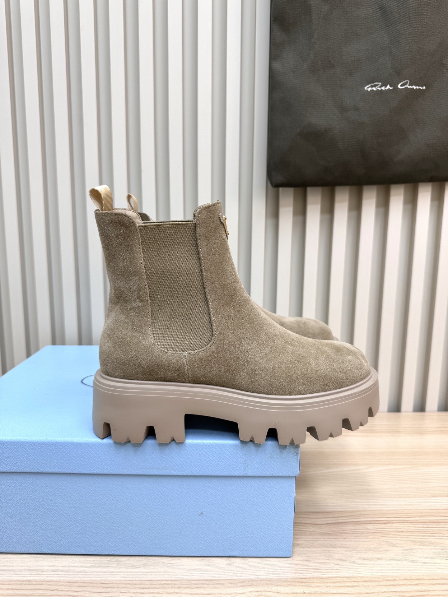 Prada Platform Ankle Boots - Image 1