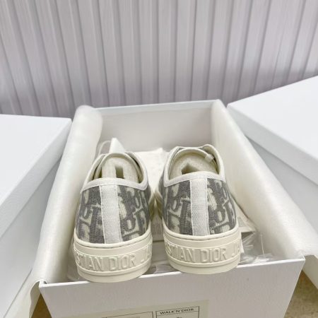 Dior Walk'n'Dior Sneaker Stone Gray Oblique Embroidered Cotton - Image 7
