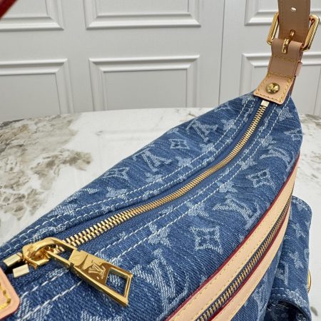 LV Baggy Monogram Denim Bag - Image 7