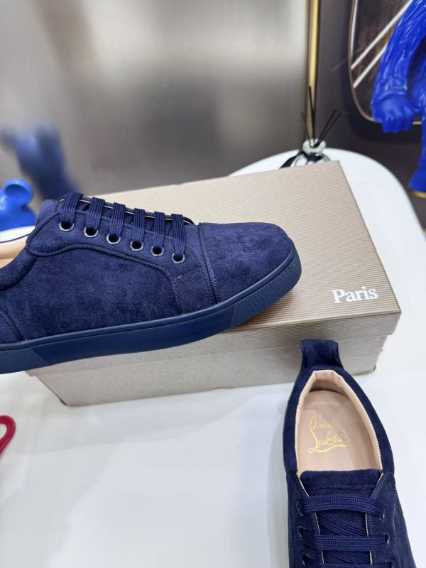Christian Louboutin Navy Suede Couple's Shoes