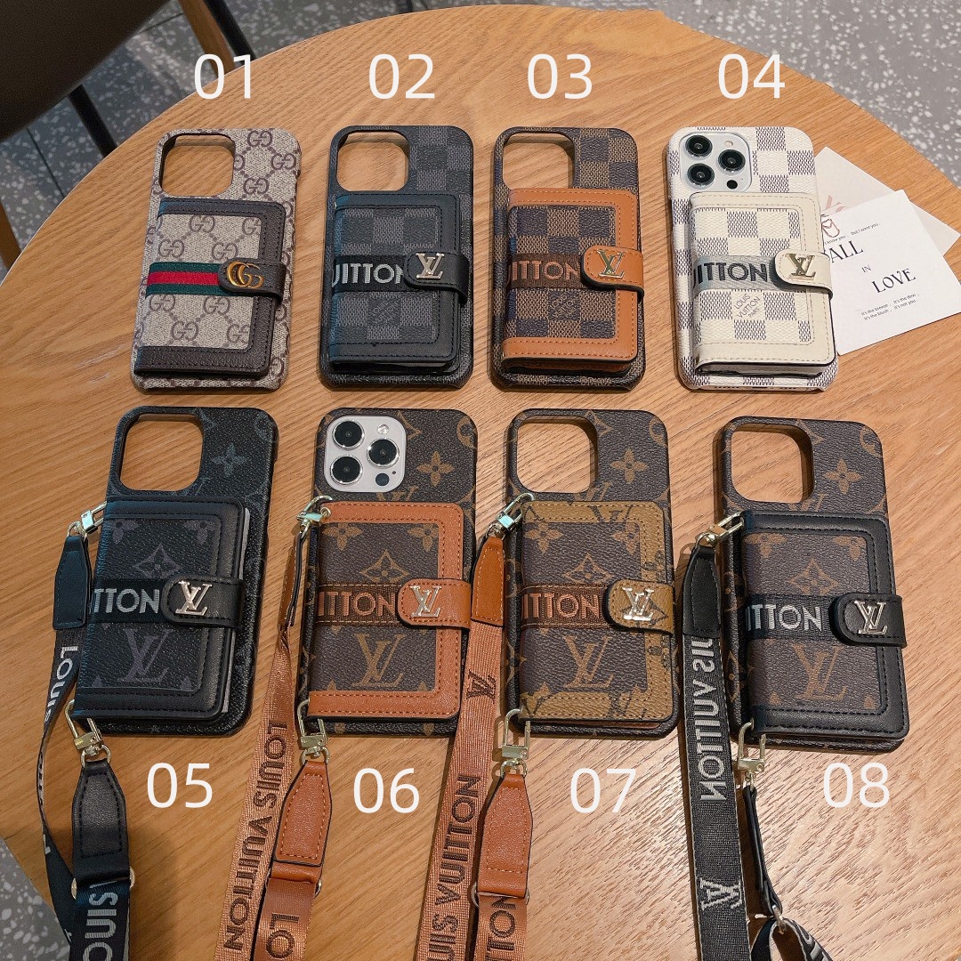 LV iPhone Card Holder Case - Image 1